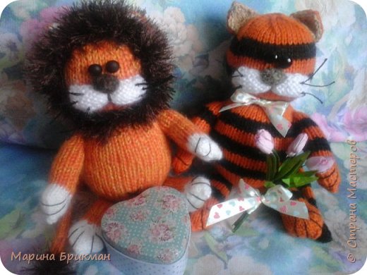 Вязание спицами игрушки тигра: описание и фотография игрушки,