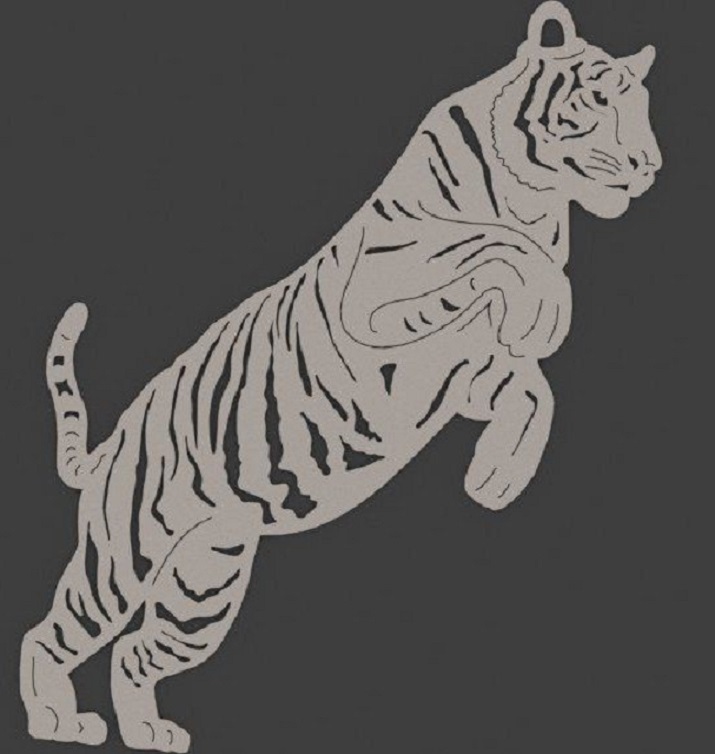 Вытынанка - тигр