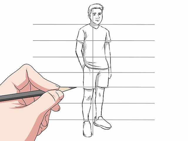 Как просто нарисовать человека